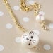 catty candy cotton pearl necklace - Toutou (cat faced pearl) - Japanese cotton pearl