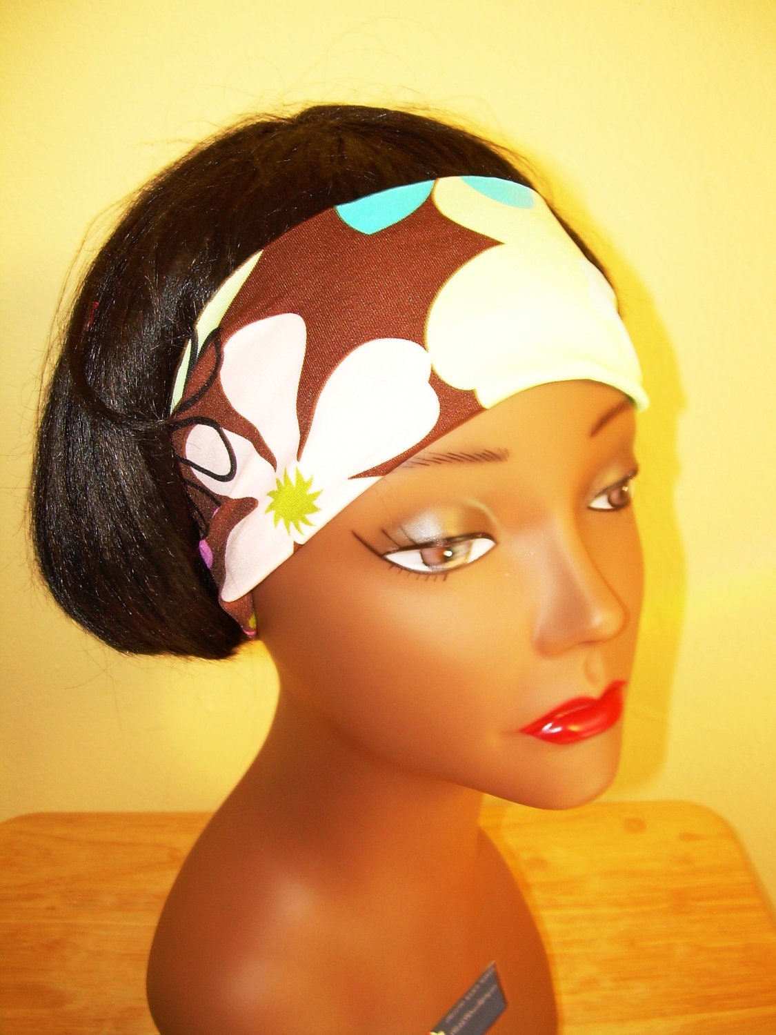 Brown Hawaiian Floral Headband