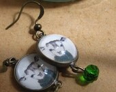 deer illustrated earrings