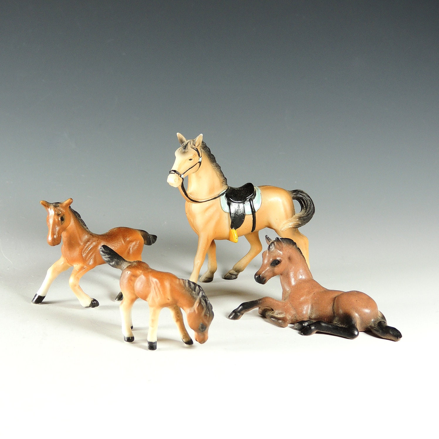 funny horse figurines