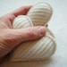 Pocket Hand Warmers VANILLA CREAM Heart Handwarmers Cashmere Heart Handwarmers