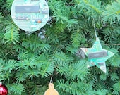 NES Nintendo Circuit Board Christmas Tree Ornaments 3 Piece Set