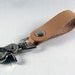 Leather belt loop keychain - Natural - Snap
