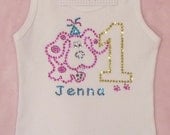 Rhinestone Magenta or Blues Clues Tshirt / Tank Top