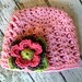 The Ashlee Beanie in Pink, Celery and Taupe Available in Newborn to Tween Size- MADE TO ORDER