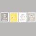 SALE Yellow and Gray Wall Art, Nursery Decor Prints - You Are My Sunshine, 4 prints 8x10, baby shower gift, for boy or girl by YassisPlace