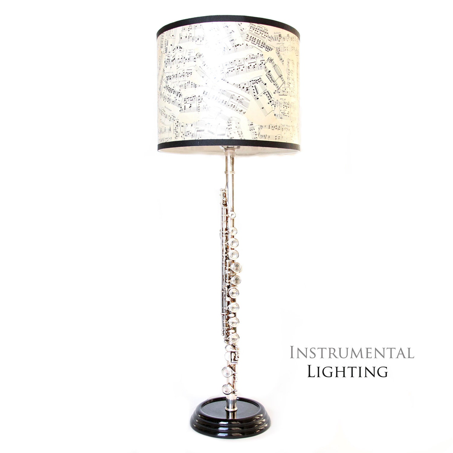 Flute Lamp & Sheet Music Lamp Shade