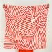 Red Stripe Furoshiki. "Furoshiki" Japanese multi wrapping cloth and scarf.