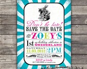 DIY Printable alice in wonderland birthday invitation--customizable Il_170x135