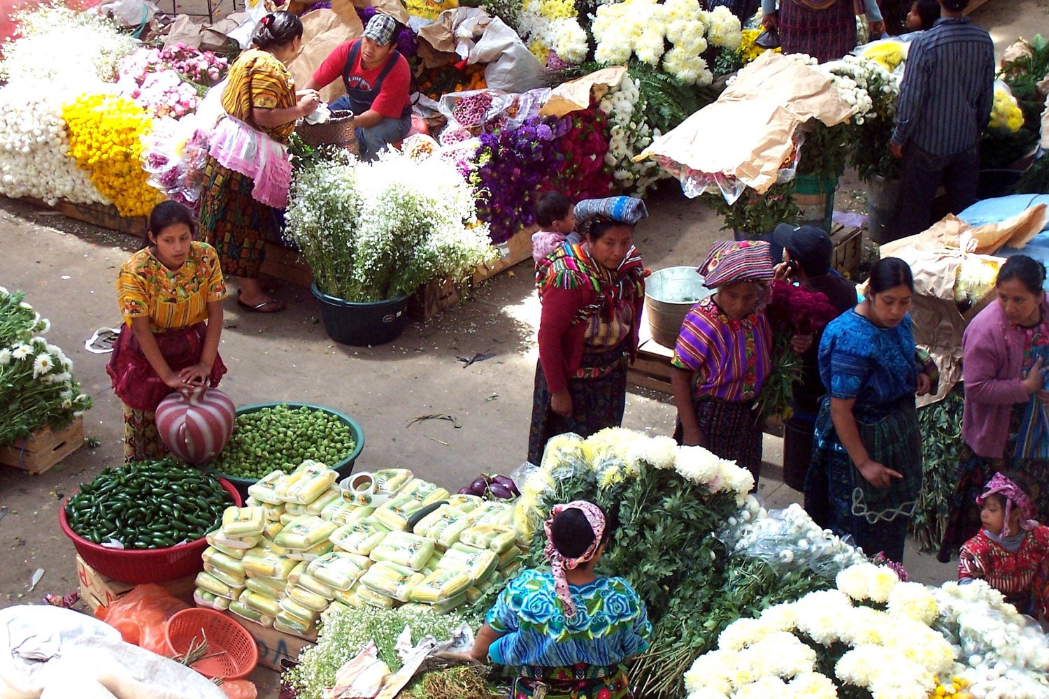 Day of the Dead Flower Market in Zunil, Guatemala: fundraising photo