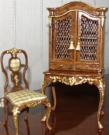 Dollhouse ladies desk Set,  The Eliane