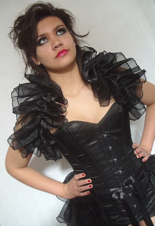 Organza Opera Shrug BURLESQUE Gothic NOIRESQUE STEAMPUNK By Gothic Burlesque