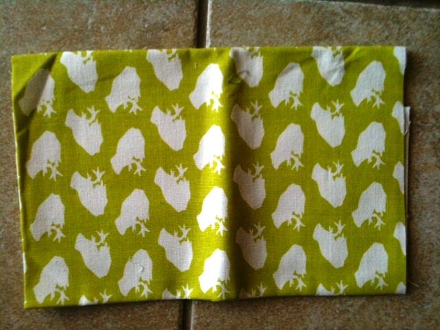 Destash - Frogs on lime by Kalla Designs