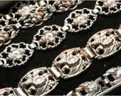 collection Antique Vintage jewelry salesman sample card box silver t Bracelets Brooch clip beaded Earrings