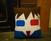Doctor Who plush pillow,  David Tennent, 10th Dr decorative pillow