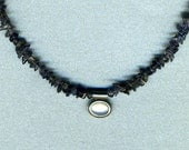 Moonstone and Iolite Beaded Choker-jewelry