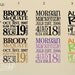 12x12 Baby birth announcement subway art vinyl decal