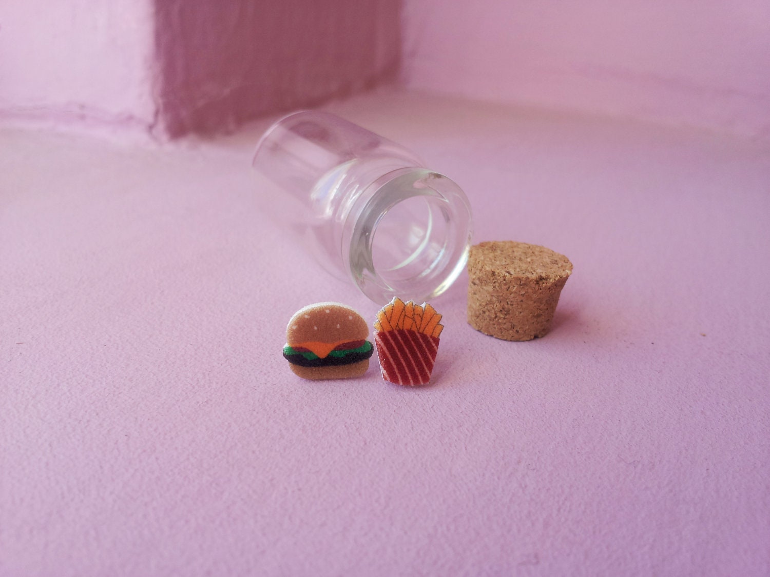 Cheeseburger and Fries Earring