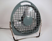Vintage Fresh'nd-Aire Fanette Electric Fan - Model 80 Works Great Eames Era Cool Teal