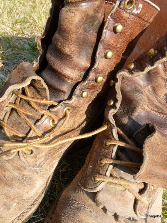 Vintage Grunge Packer Work Boots Mens 8.5 EE by LotsaVintage