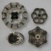 Big Sale -20% Off items-Use Coupon Code-SuperSavings- Sweet Snowy Patina Sampler- 4 Shabby Chic Vintage Faucet Handles