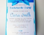 Zebra Print Custom Bachelorette Invitations