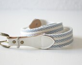 blue and white nautical rope belt
