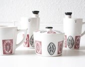 Mid Century 4 piece cruet // sugar and creamer set // Japan