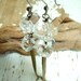 Crystal Quartz Earrings - Long Tassel Chain Dangles - Shoulder Dusters - Boho - Goddess