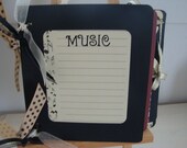 SALE Music Scrapbook. Music Mini Album. Music Photo Album. Gift Ideas for Music Teacher. Piano Teacher Appreciation Day.  Music Journal.