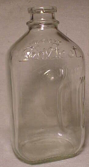 1970 1/2 Gal. Sealtest , Half Gallon Embossed Milk Bottle