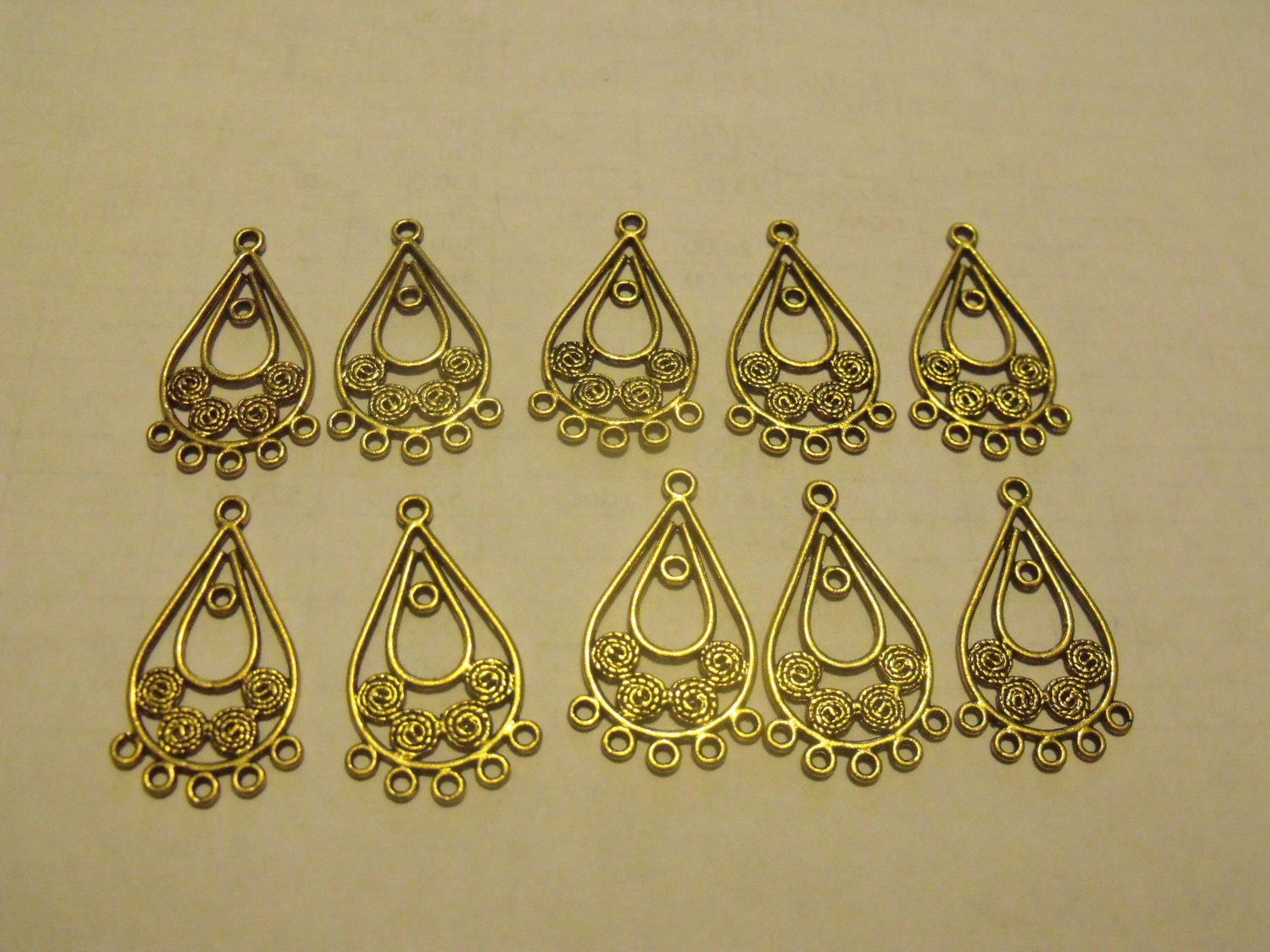 Destash of metal bead components