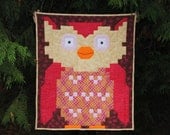 Owl Quilt Pattern (3 sizes in 1) - PDF