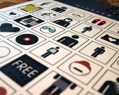 Hipster Bingo Newbie Poster