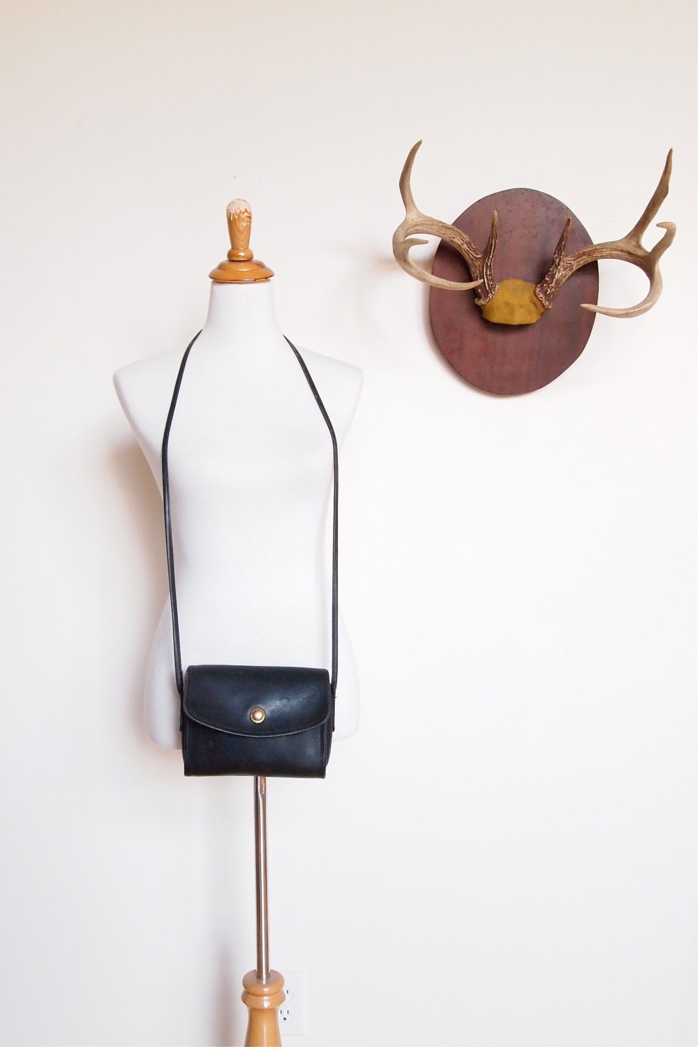Coach Mini Messenger Cross Body Bag in Black