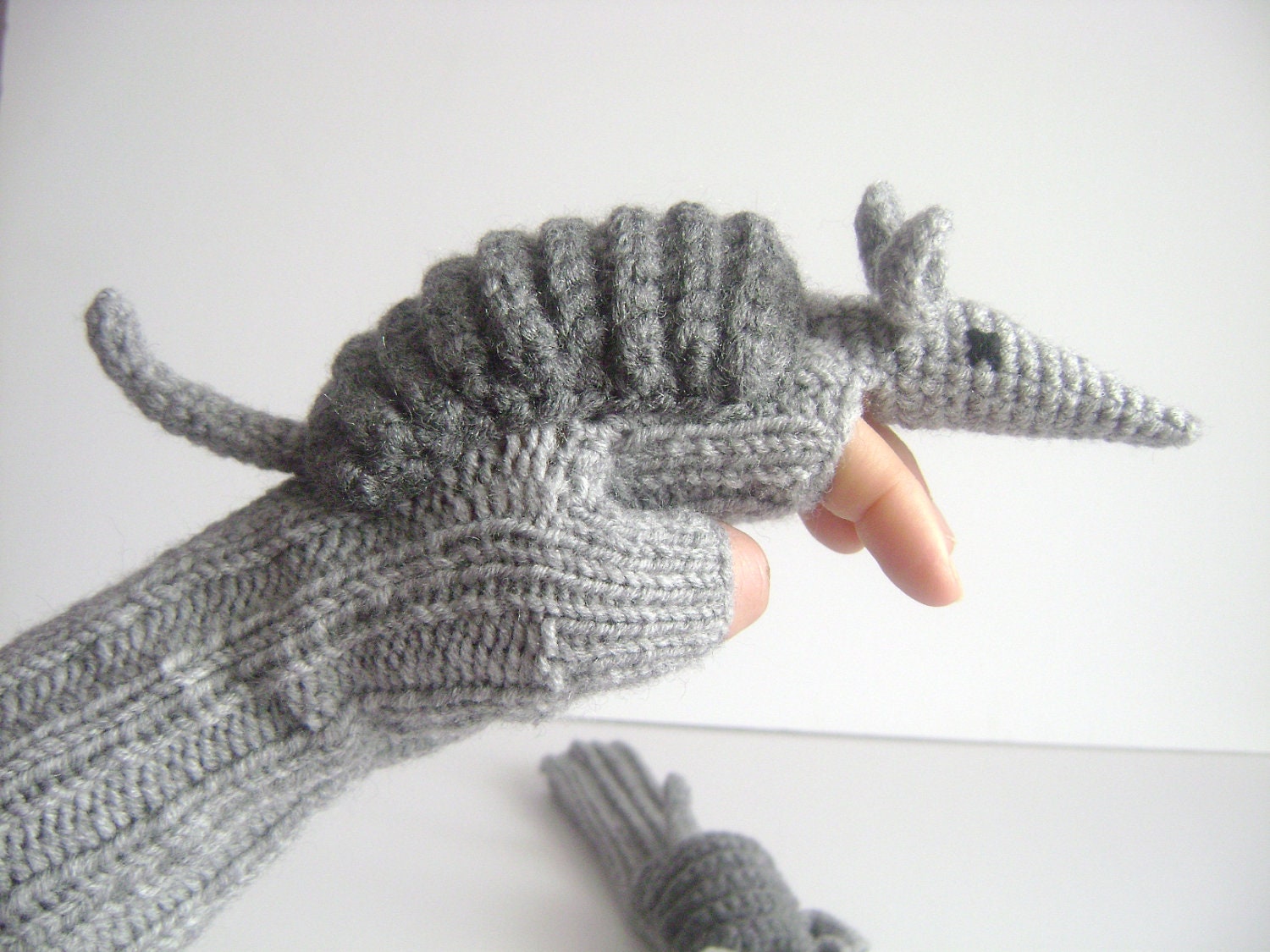 Original Design Cute Armadillos  gloves,long fingerless gloves, costume,  kids, children clothing, gift, birthday, boy, girl