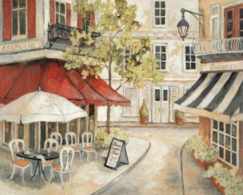 Daytime Cafe I - Cross stitch pattern pdf format