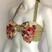 Garden and Dots Print Bow Bandeau