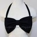 Solid Black Bow Bandeau (100% cotton fabric)