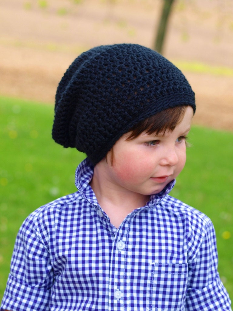 Boy Slouchy Beanie Crochet Boy Hat