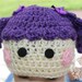Baby Hat, Purple, Off White, LaLa Loopsy, Inspired, Baby Beanie, Baby Girl, 0 to 3 months, Photo Prop, READY TO SHIP