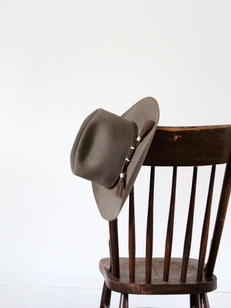 1960s Western Hat / Vintage Beaver Hat / The Cowboy