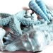 SOAP, Teal and White Opalescence Beach Shells Gift Set Scented in Coconut, Vegetable Based