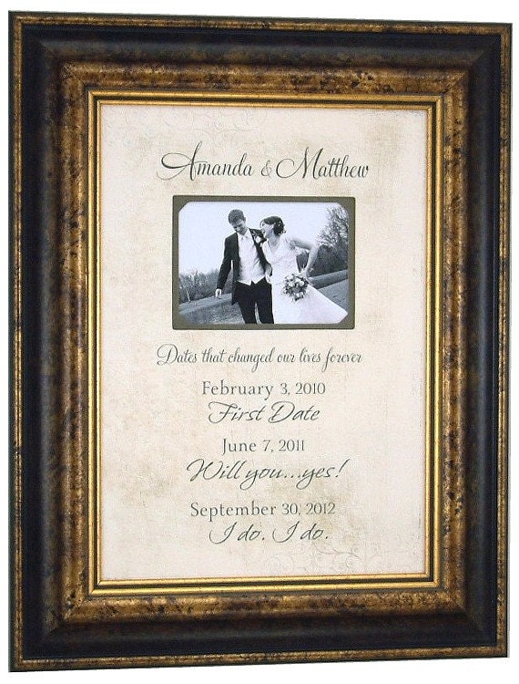 Wedding Gift for Parents Mother of the Bride Father Thank You Personalized Wedding Ceremony ( 18 X 14 )