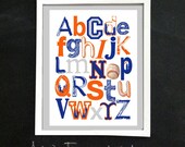 8 x 10 NY METS baseball ABC Nursery Art Print