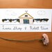 Rustic Wedding Invitation - Cat Loves Dog & Barn With Vineyard Illustration