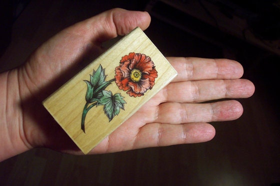 Poppy Rubber Stamp