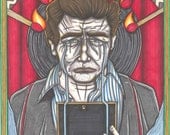 Twin Peaks Tarot Leland Palmer postcard PRINT
