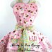 Colorful Candyland Candy and Pink Cupcake Apron