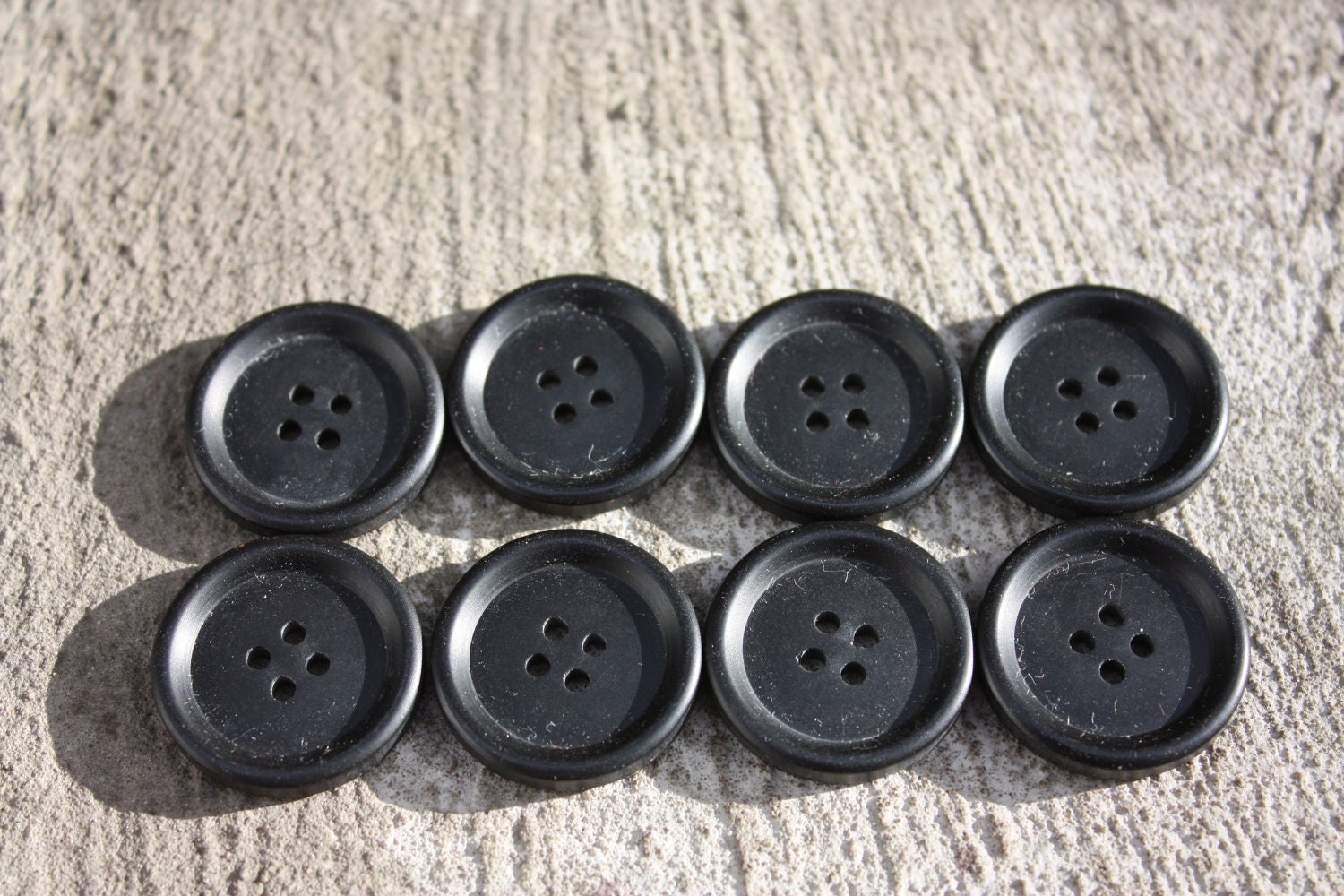 Rare 8 Vintage Plastic Military Coat Buttons by gbvintage
